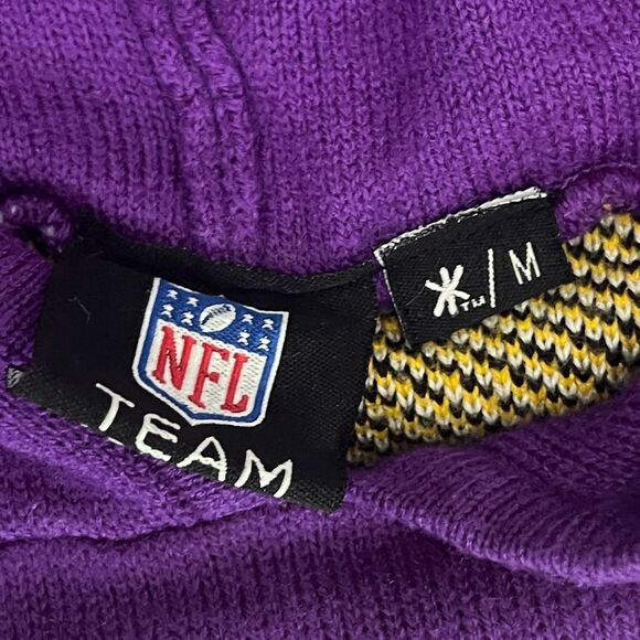 ๐ฅ๐ Vintage MINNESOTA VIKINGS NFL Football Sweater Hoodie Unisex Sz Medium - EU - Picture 11 of 12
